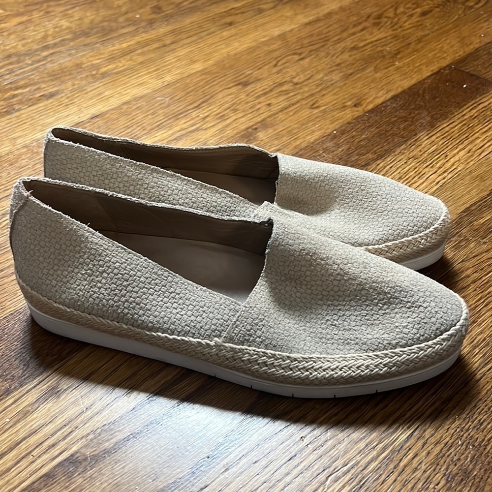 DONALD PLINER PALM grey Suede Leather Slip On Loafer Shoes Size 8.5